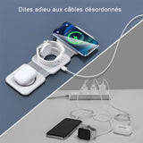 Chargeur de voyage sans fil 3 en 1