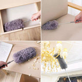 Plumeau en fibre rétractable en acier inoxydable