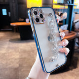 Cas De Téléphone De Bracelet De Diamant