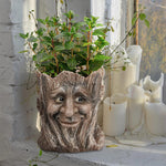 Vase en résine de jardin