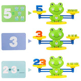 Jouets de comptage d'équilibre de grenouille d'âge préscolaire