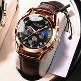 Montre à quartz lumineuse étanche pour homme