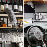 Plumeau en fibre rétractable en acier inoxydable