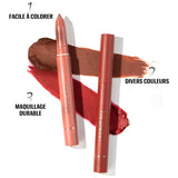 Crayons à Lèvres Mats Aiguisables Rotatifs