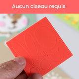 Autocollants Faits à La Main d'Animaux de Bricolage pour Enfants