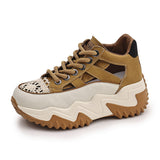 Chaussures Montantes Creuses à Semelle Epaisse