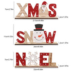 Décorations de Noël Peintes en Bois