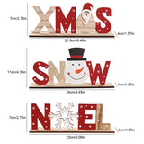 Décorations de Noël Peintes en Bois