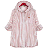 Chemise à manches longues à capuche