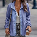 Veste Polaire Manches Longues Couleur Unie