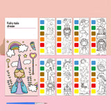 Notes de coloriage aquarelle