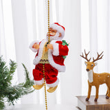 🎅Jouets musicaux électriques pour le Père Noël grimpant à la cheminée🎄