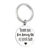 Merci De Nous Aimer Porte-clés En Acier Inoxydable