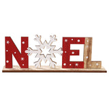 Décorations de Noël Peintes en Bois