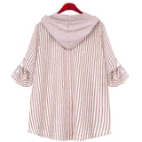 Chemise à manches longues à capuche