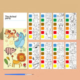 Notes de coloriage aquarelle