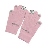 Gants à Écran Tactile Doublés de Laine Épaisse et Chaude