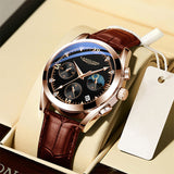 Montre à quartz lumineuse étanche pour homme