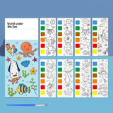 Notes de coloriage aquarelle