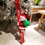🎅Jouets musicaux électriques pour le Père Noël grimpant à la cheminée🎄