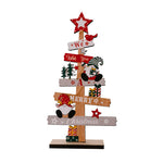 Ornement de Noël bonhomme de neige vieil homme en bois