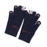 Gants à Écran Tactile Doublés de Laine Épaisse et Chaude