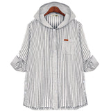 Chemise à manches longues à capuche