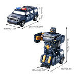Transformer la voiture de jouet de modèle de robot
