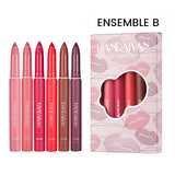 Crayons à Lèvres Mats Aiguisables Rotatifs