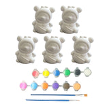 Ours/lion blanc peint à la main