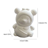 Ours/lion blanc peint à la main