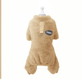 Combinaison Élastique en Polaire pour Animaux de Compagnie avec Anneau de Traction