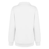 Sweat-shirt à col zippé de couleur unie