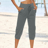 Pantalon Cargo à Cordon de Serrage pour Femmes