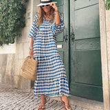 Robe de plage à manches bouffantes