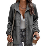 Veste Polaire Manches Longues Couleur Unie
