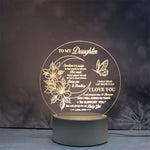 Veilleuse en acrylique gravée - Meilleur cadeau de fête de mère