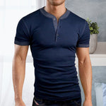 T-shirt de fitness à manches courtes de couleur unie à la mode