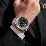 Montre à quartz classique à trois aiguilles personnalisée