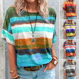 t-shirt à contraste dégradé