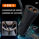 Chargeur de siège arrière de voiture 4 en 1