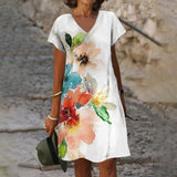 Robe Imprimée D'inspiration Vintage