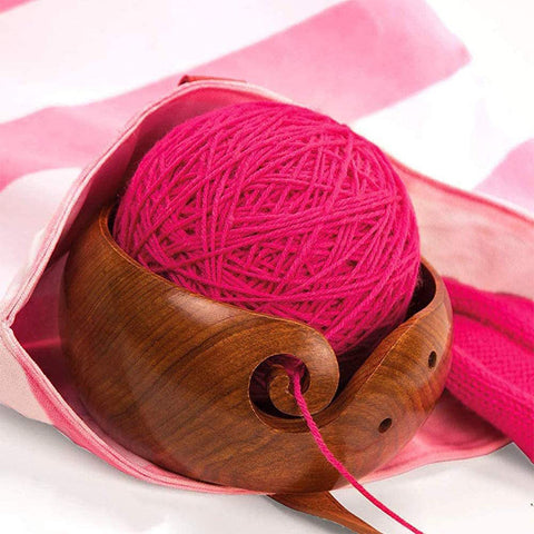 Organisateur de laine en bois fait à la main