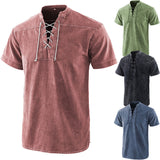 Chemises à manches courtes tie-dye pour hommes