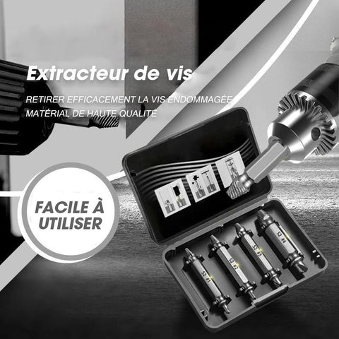 Extracteur de vis (4 pièces/5 pièces/6 pièces)