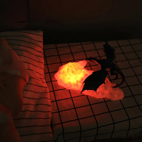 Lampe cracheuse de feu dragon