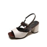 Sandales à talons hauts avec boucle de poisson pour femmes