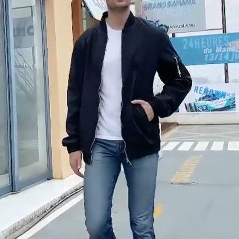 Blouson aviateur à la mode pour hommes