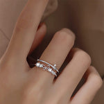 Bague Diamant Double Papillon