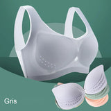 Soutien-gorge confort en soie glacée ultra-mince grande taille pour femmes
